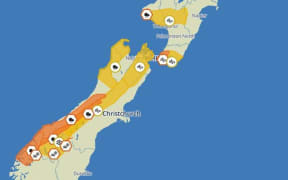 MetService weather warnings and watches on 1 July 2024.