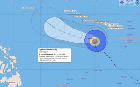 Tropical Storm Wutip tracking map 28 from Guam's met service