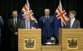 All of Government Controller John Ombler addresses media.