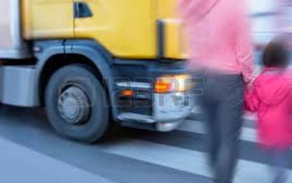pedestrian truck