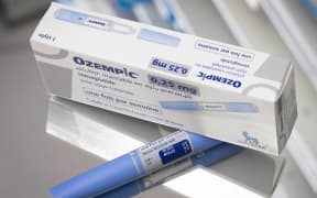 (FILES) This photograph taken on February 23, 2023, in Paris, shows the anti-diabetic medication "Ozempic" (semaglutide) made by Danish pharmaceutical company "Novo Nordisk". Surging demand for diabetes and weight loss drugs Ozempic and Wegovy has propelled Danish pharma group Novo Nordisk to the top spot as Europe's most valuable company, giving Denmark's economy a major makeover. (Photo by JOEL SAGET / AFP)