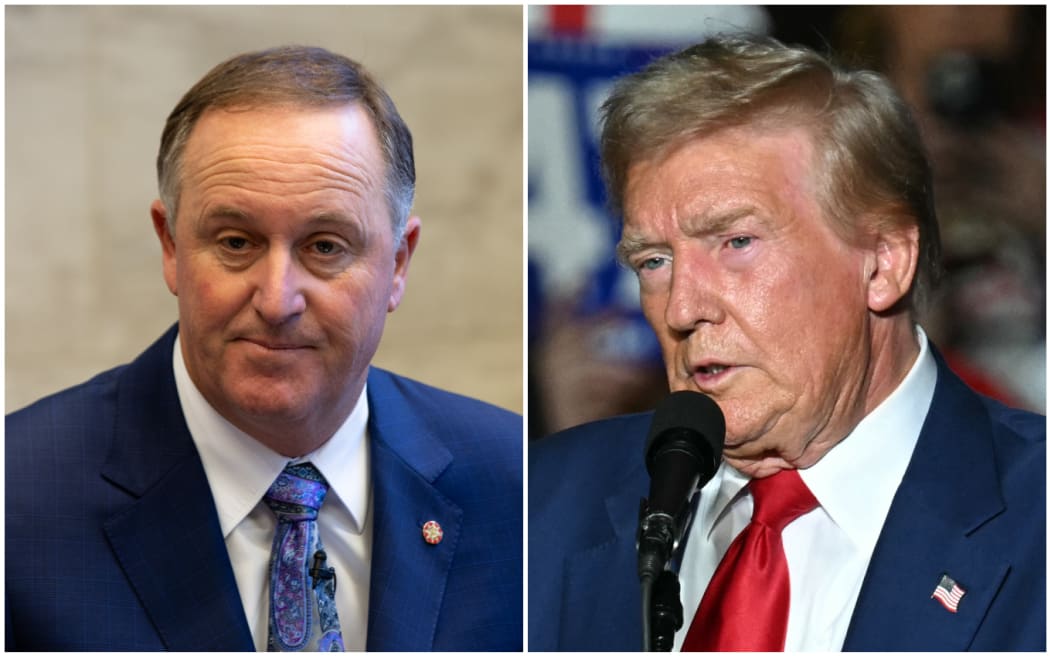 Sir John Key thinks Donald Trump is the front-runner to win the US election.
