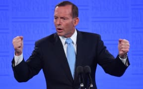 Prime Minister Tony Abbott speaks at The National Press Club in Canberra.
