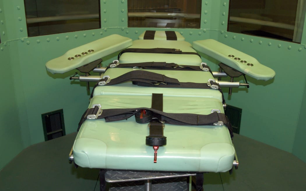 Execution chamber at San Quentin Prison.