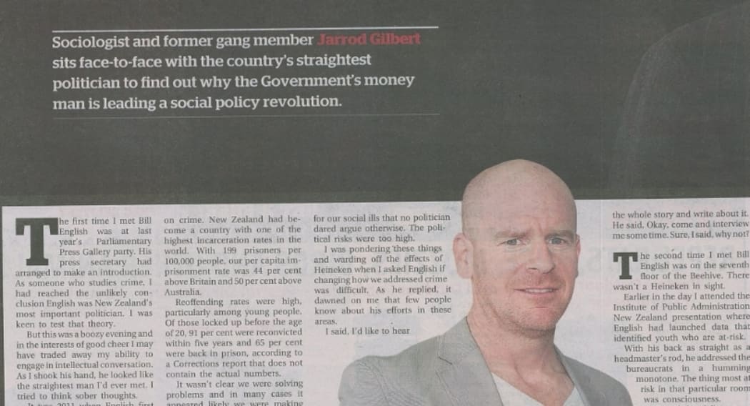 Picture of error in the Herald on Sunday's heading.