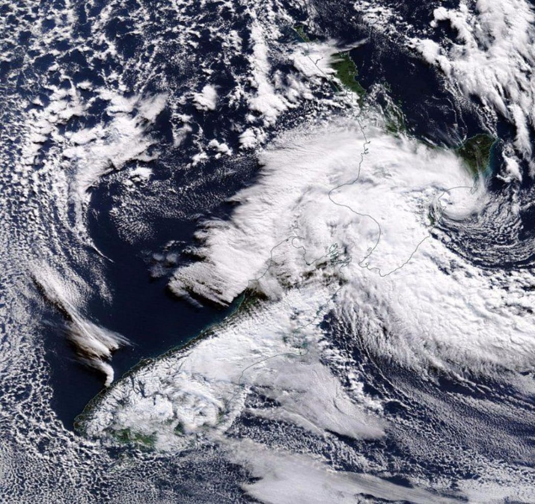New Zealand from space on Thursday afternoon.
