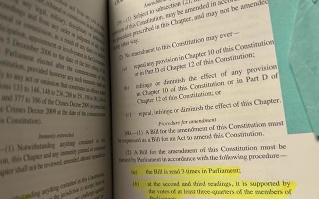 The government is specifically seeking the Supreme Court's opinion on the interpretation and application of sections 159 and 160, which concern the process of amending the 2013 Constitution.