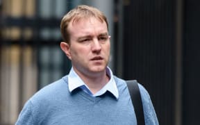 Tom Hayes arriving at Southwark Crown Court.