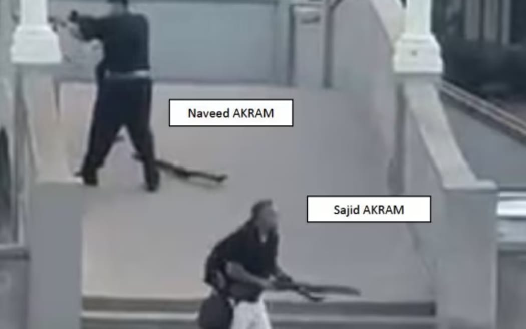 Naveed and Sajid Akram during the attack.