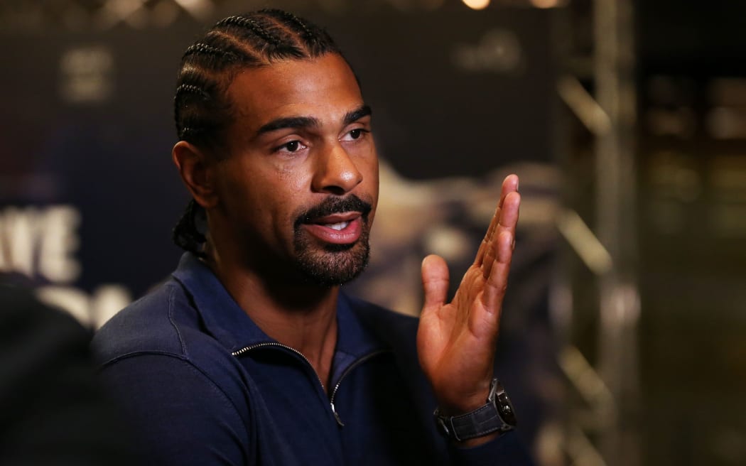 Former world champion British boxer David Haye.
