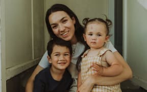 Parent coach Renee White with her two children