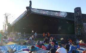 Te Matatini, crowd in front of the stage.
