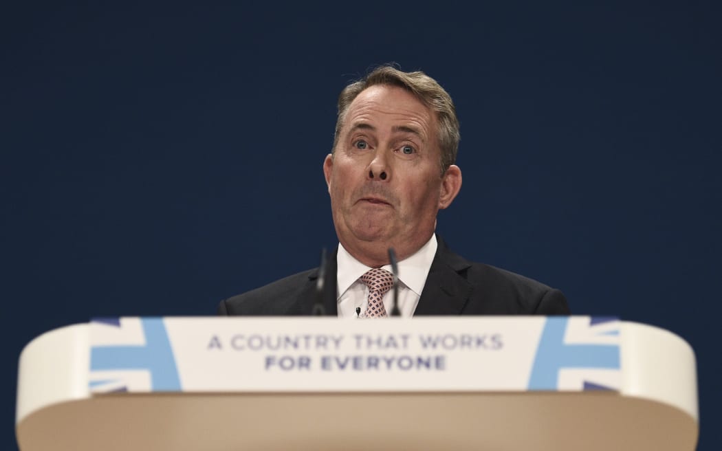 British secretary of state for trade deals Liam Fox.