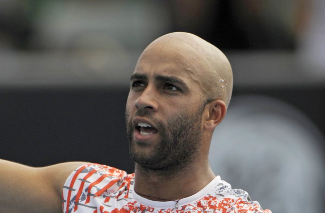 Former American tennis player James Blake.