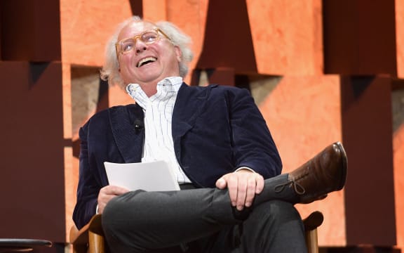 Graydon Carter speaking onstage during Vanity Fair New Establishment Summit at Wallis Annenberg Center for the Performing Arts on 4 October, 2017 in Beverly Hills, California.