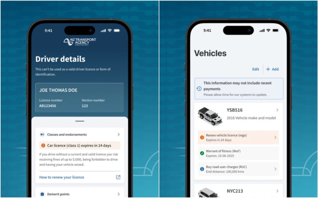 The NZ Transport Agency app.