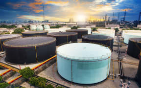 Oil storage tanks