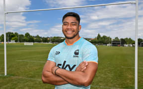 Moana Pasifka captain Miracle Faiilagi poses for a photo at a Media opporturnity, Moana Pasifika 2026 Captain Announcement at North Harbour Stadium, Albany, Auckland, New Zealand on Tuesday 13 January 2026.