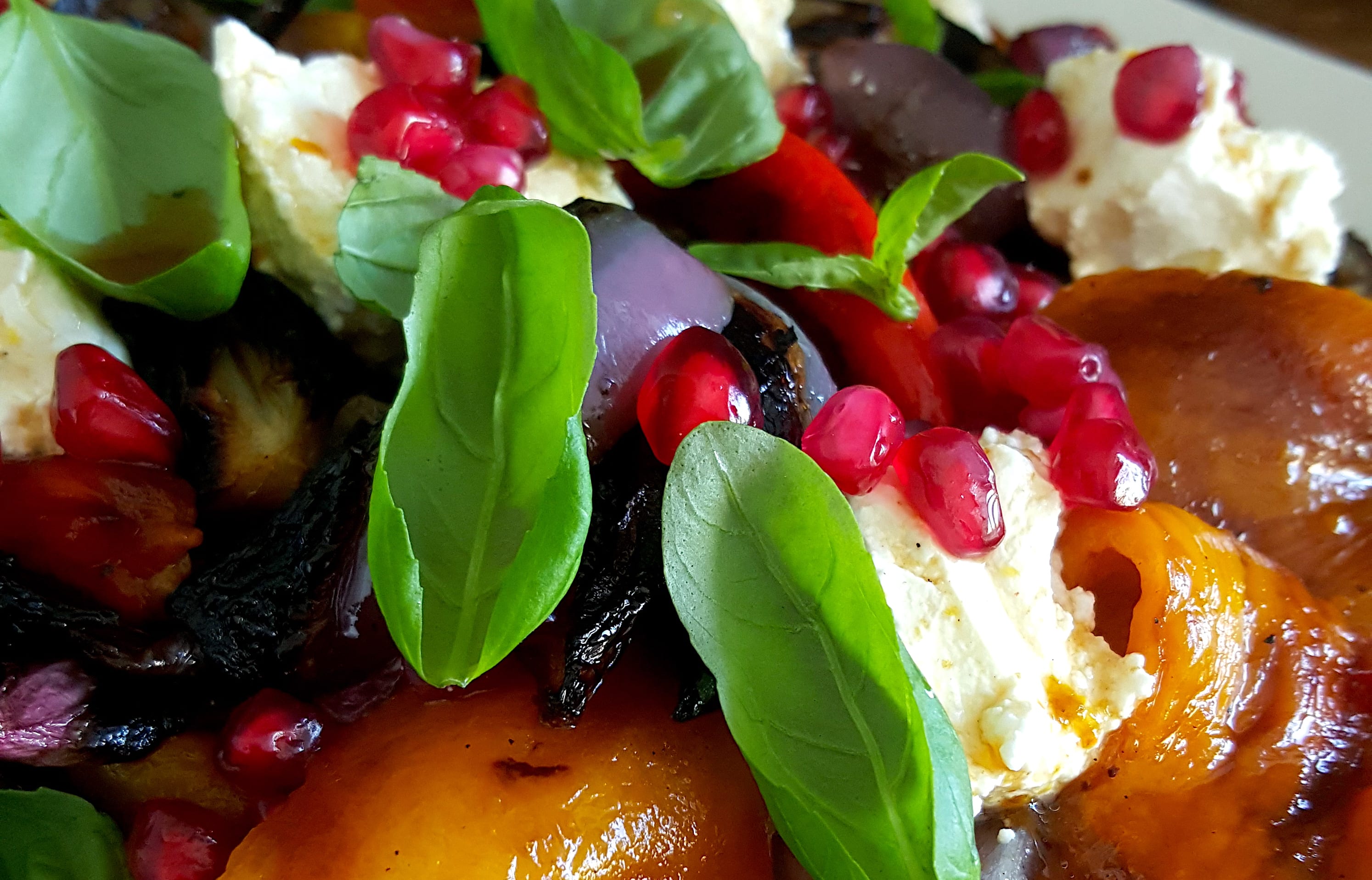 Grilled Vegetables with Buffalo Cheese