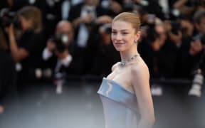 Hunter Schafer is attending the &#039;&#039;Kinds Of Kindness&#039;&#039; Red Carpet at the 77th annual Cannes Film Festival at Palais des Festivals in Cannes, France, on May 17, 2024. (Photo by Luca Carlino/NurPhoto) (Photo by Luca Carlino / NurPhoto / NurPhoto via AFP)