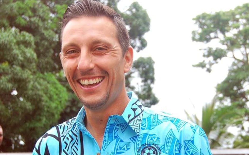 Fiji football coach Christophe Gamel.