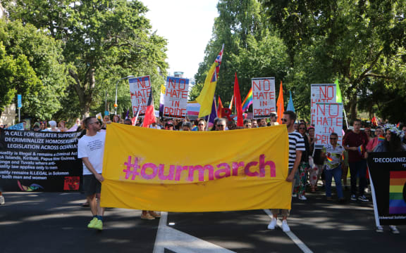 Auckland Pride march.
