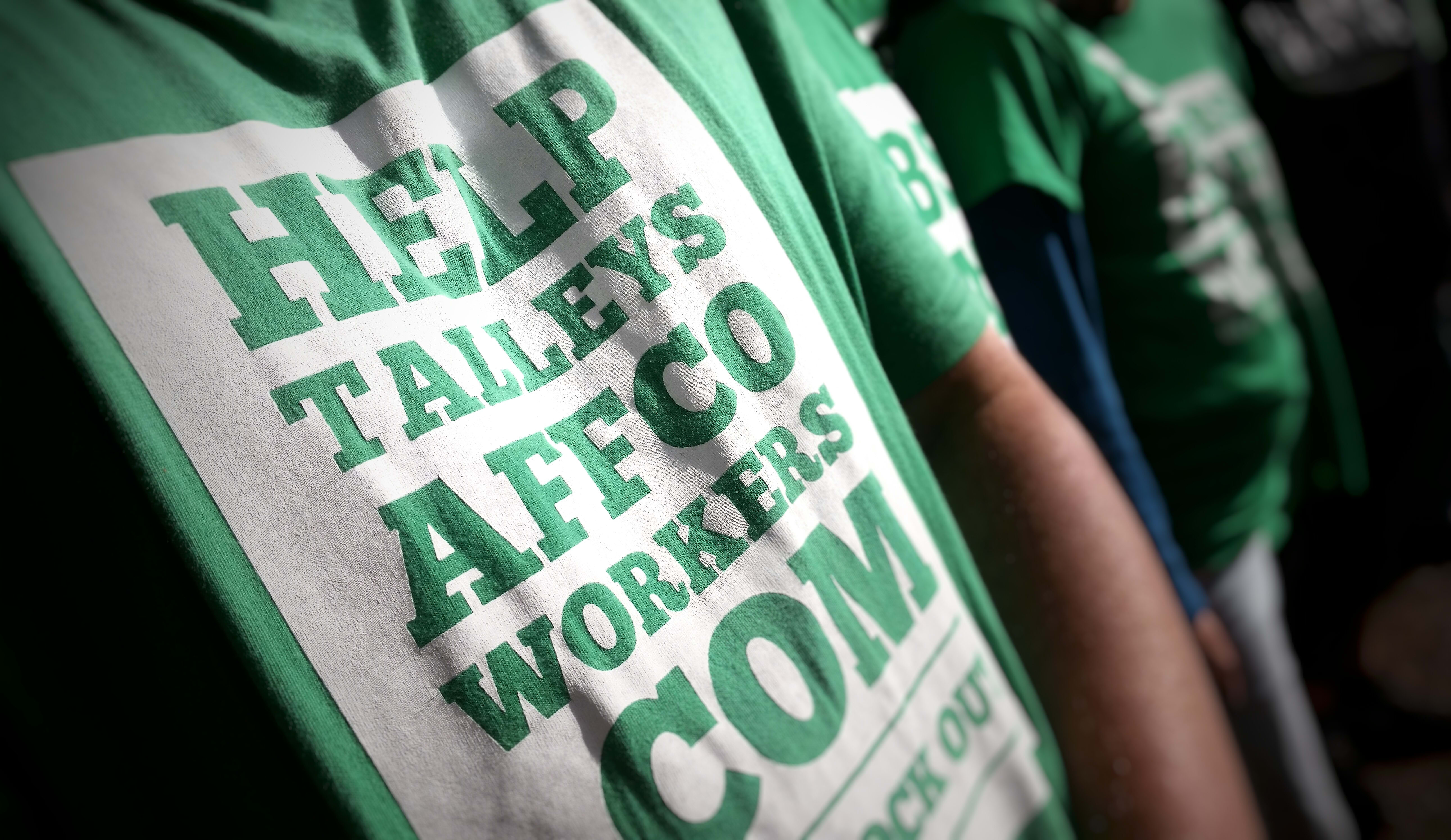 Affco workers made the journey from Wairoa to Auckland for the hearing.
