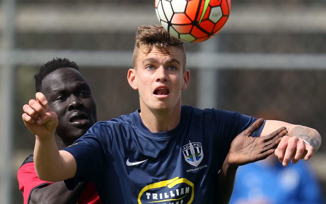 Myer Bevan in action for Auckland City, 2015.