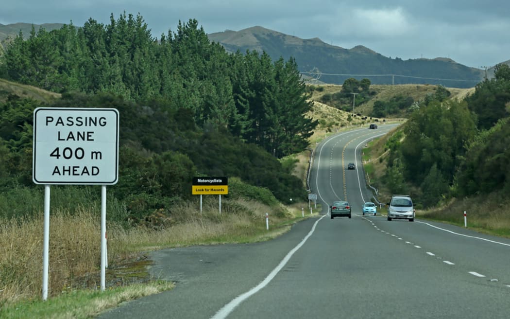 Passing lane south of Shannon.