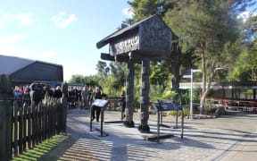 Significant bronze Maori storehouse destined for UN