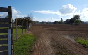 Ploughed and resown field April 2017
