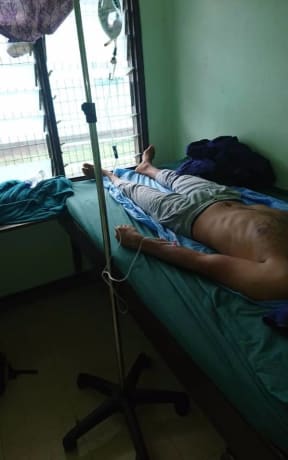 The catatonic refugee at Lorengau hospital.