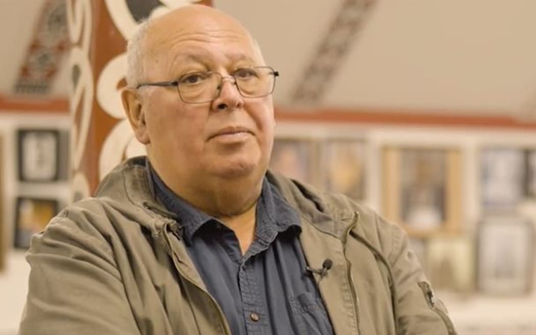 Massey University professor Regan Potangaroa
Screenshot from - https://www.dropbox.com/s/spf23adaf7taxqd/RNC%20-%20Rising%20from%20the%20Earth%20(High%20Quality).mp4?e=3&st=s5gjhv8s&dl=0