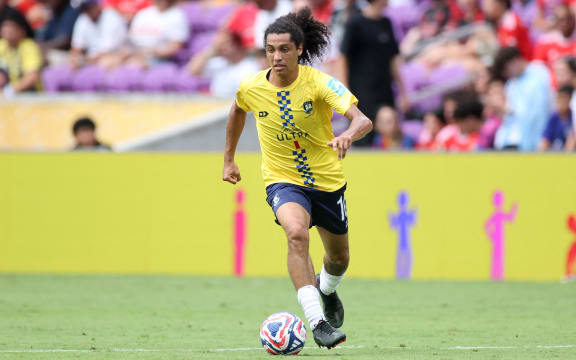 Dylan Manickum of Auckland City FC controls the ball during the FIFA Club World Cup 2025.