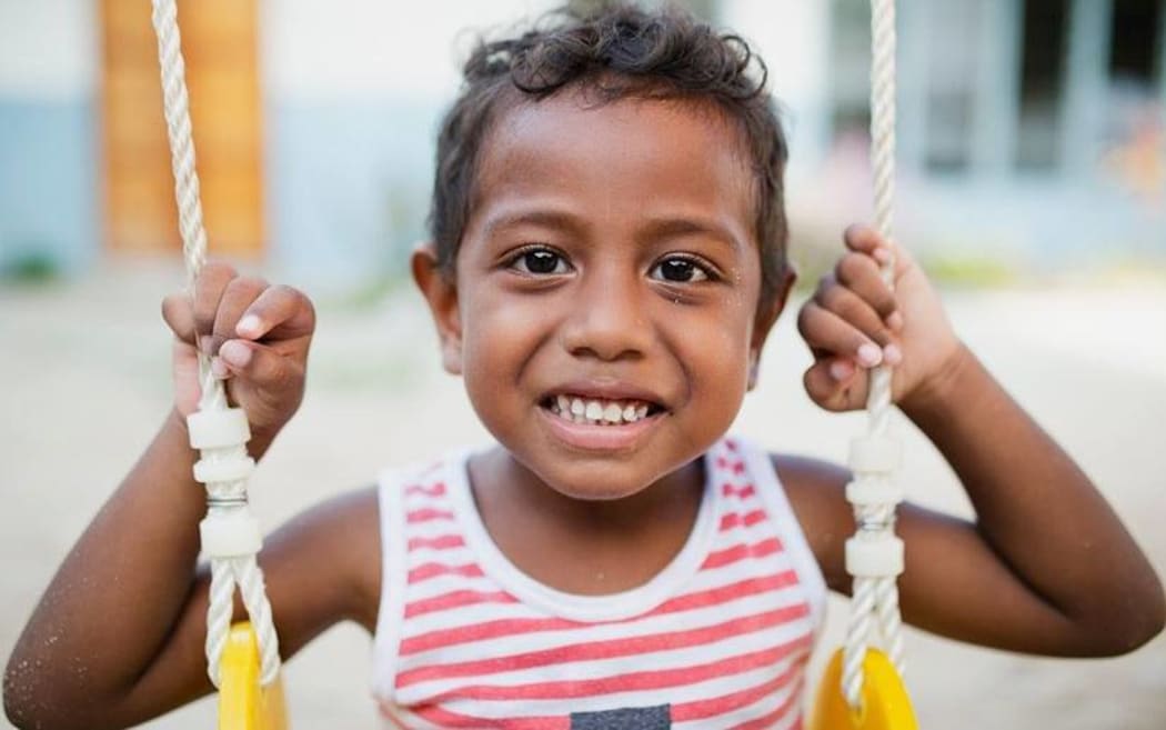 Children like this in the Kiribati could benefit from ChildFund's new partnership with the New Zealand government.