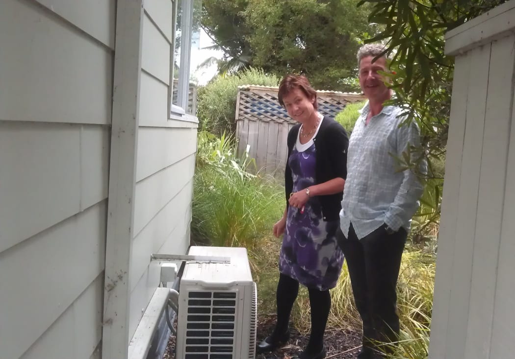 Joint owners of Western Heights Health Centre Mary and Alastair McLean. The centre's power supply was once tapped into from outside via the air conditioning unit.