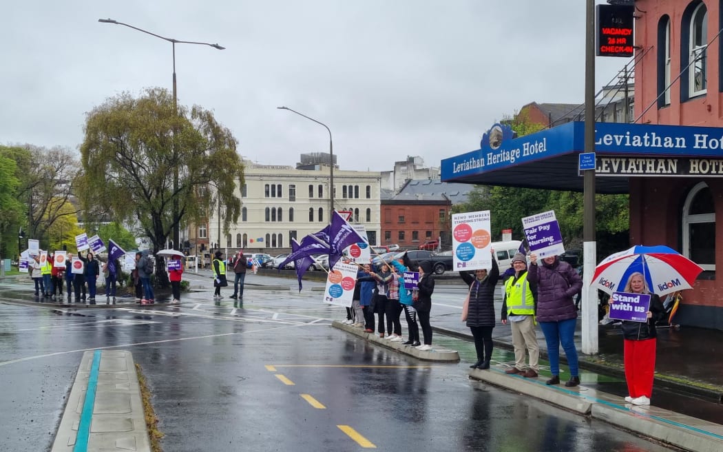 Nurses protest in Dunedin