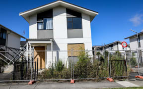 State house that lifted and tilted when it flooded in Mangere, Ventura Street