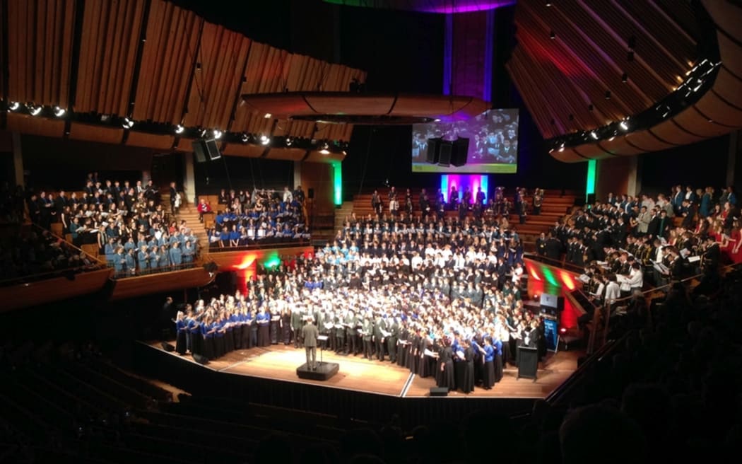 Massed Choir during the 2015 finale of the Big Sing