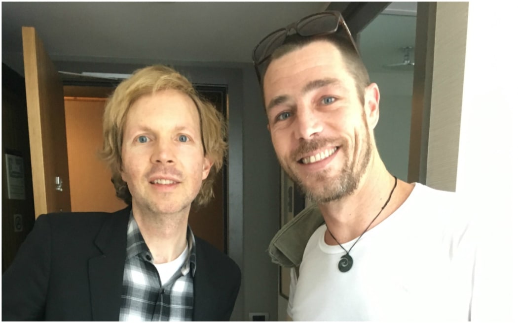 Beck Hansen and Alex Behan