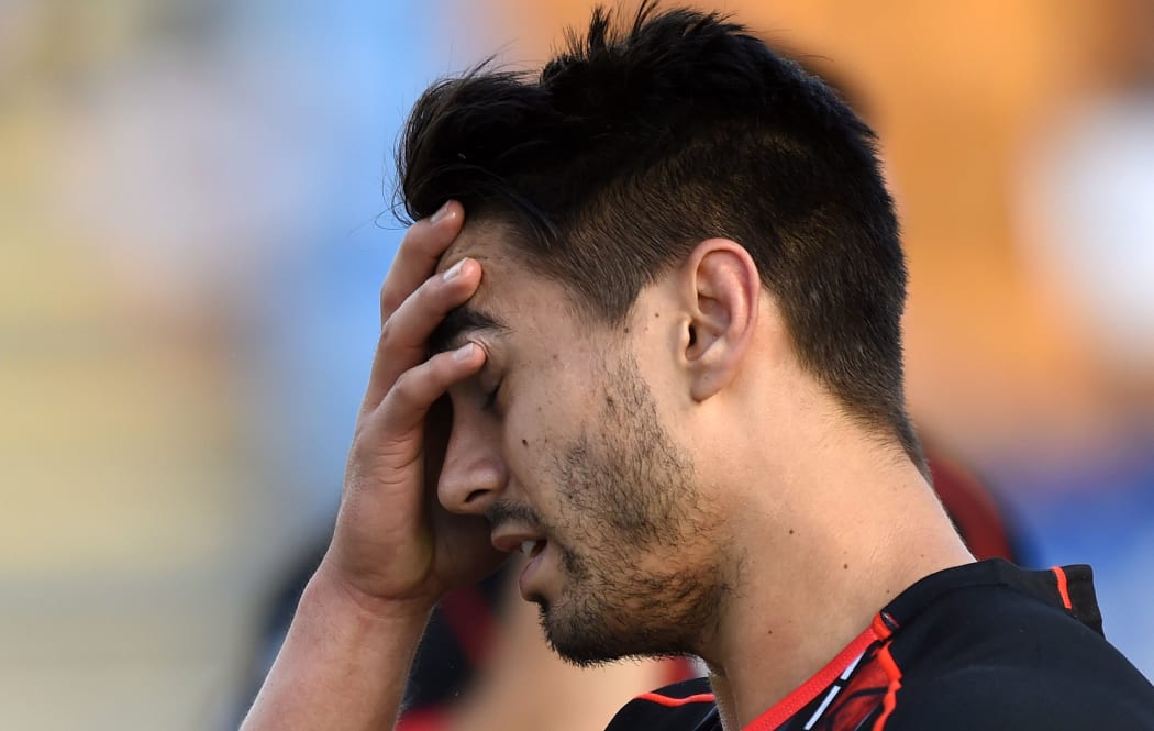 Shaun Johnson dejected