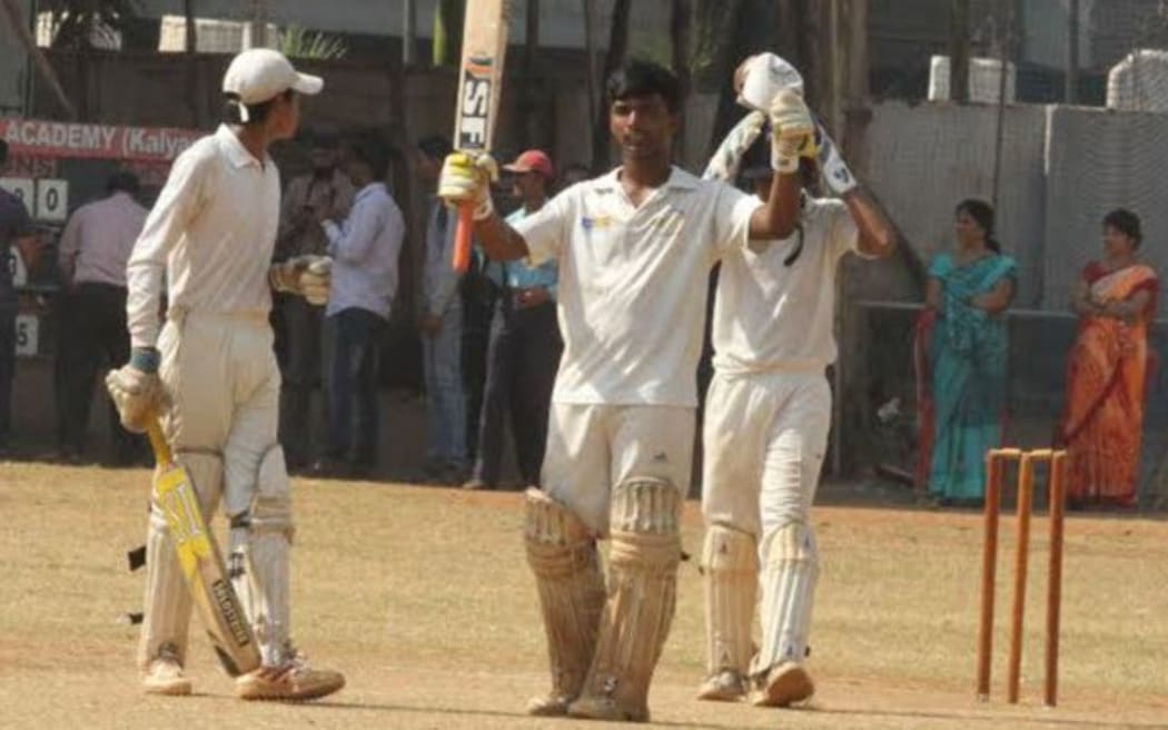 Pranav Dhanawade during his mamoth innings.