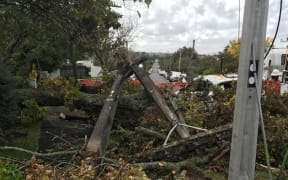 Damage from the Auckland storm