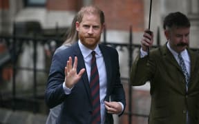 Prince Harry arrives outside the High Court in London on Wednesday for the third day of proceedings against Associated Newspapers Limited, a major UK newspaper group.
Mandatory Credit:	Justin Tallis/AFP/Getty Images via CNN Newsource