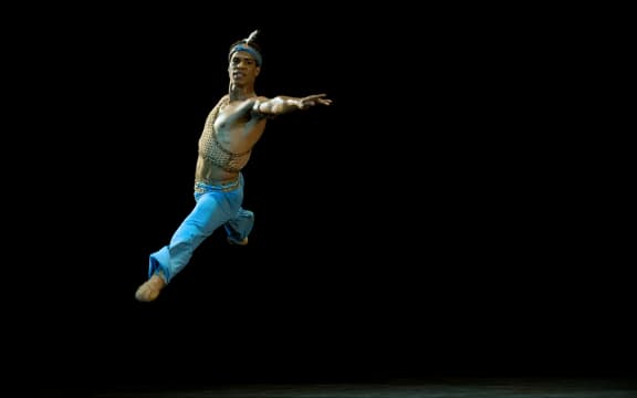 Carlos Acosta performs on July 15, 2009 at Garcia Lorca theater in Havana during a special presentation with members of the Cuban National Ballet.