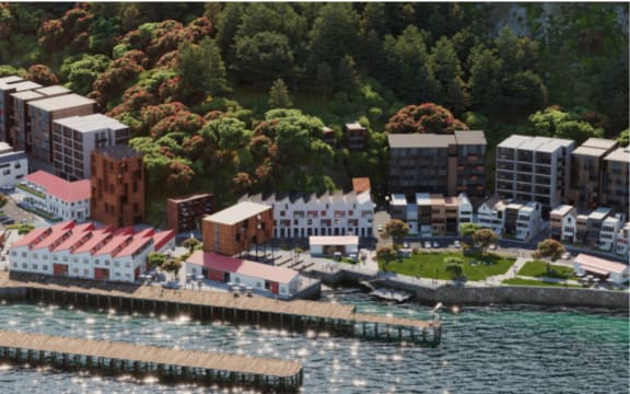 An artist's impression of the Shelly Bay development.