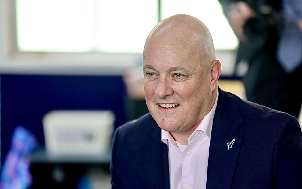 Christopher Luxon at Cockle Bay School, February 2026.