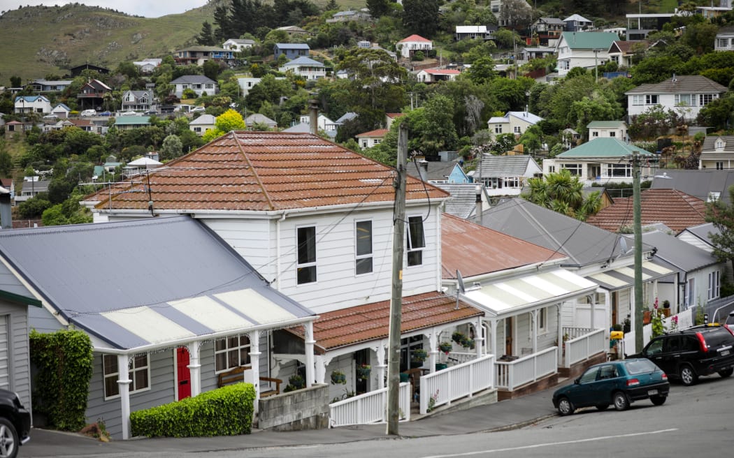 Houses around Lyttelton area in Christchurch