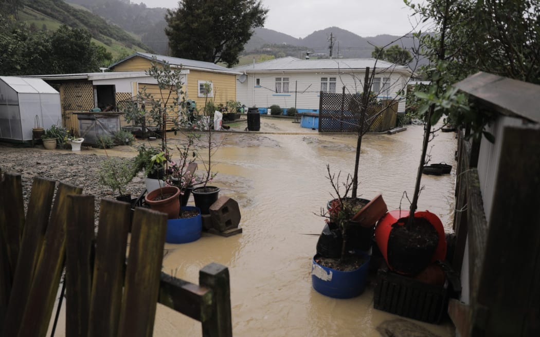 Nelson flood damage in Atawhai as seen on 19 August 2022.