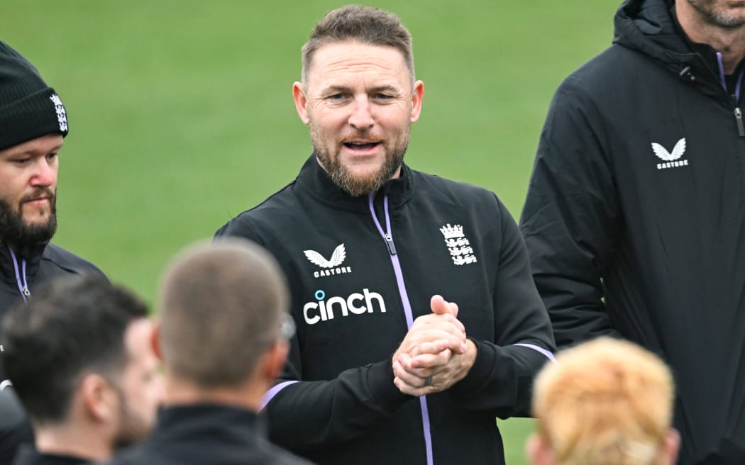 England coach Brendon McCullum.